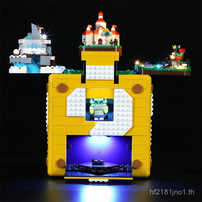 บล็อกอิฐ 71395YEABRICKS แสง 64 เครื่องหมายคําถามแสง Mario LEDdiy เข้ากันได้กับเลโก้