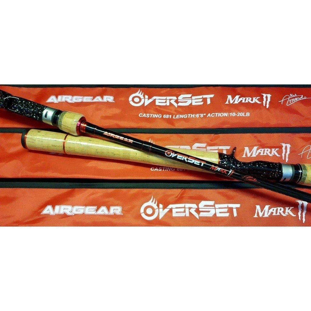 AIRGEAR คันตีเหยื่อปลอม แอร์เกียร์ ท่อนเดียว รุ่น OVERSET MARK II