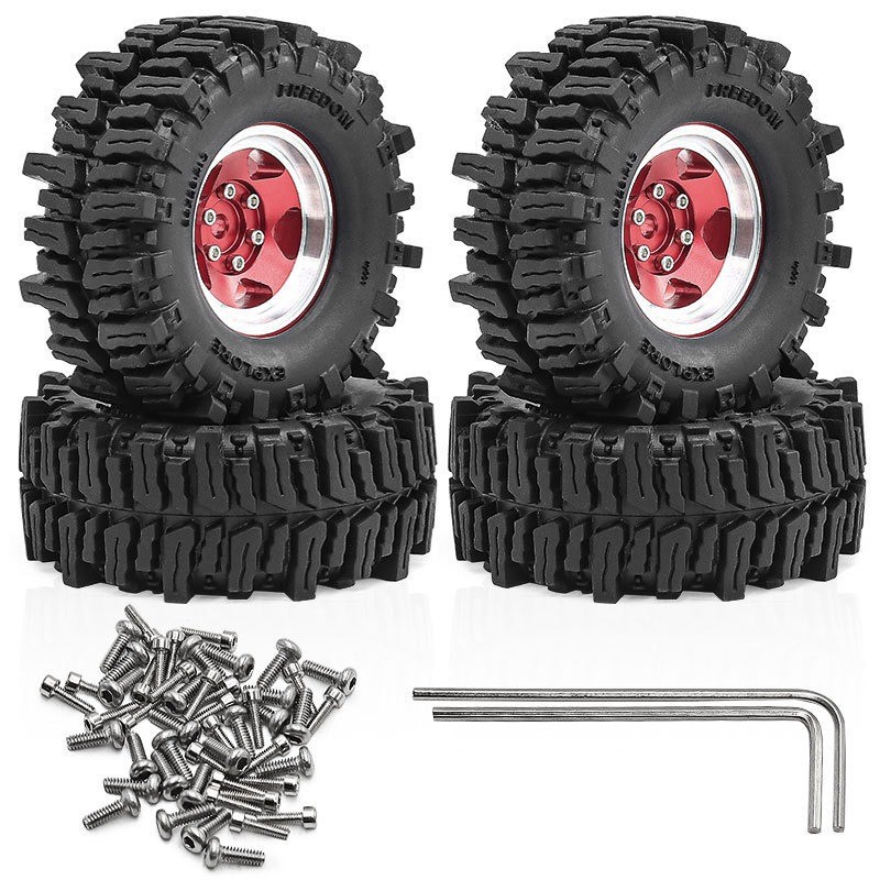 1.3 Beadlock ล้อและยางสําหรับรถ RC Crawler 1/18 TRX4M FCX18,1/24 SCX24 FCX24,ล้อรถบรรทุก RC และยาง