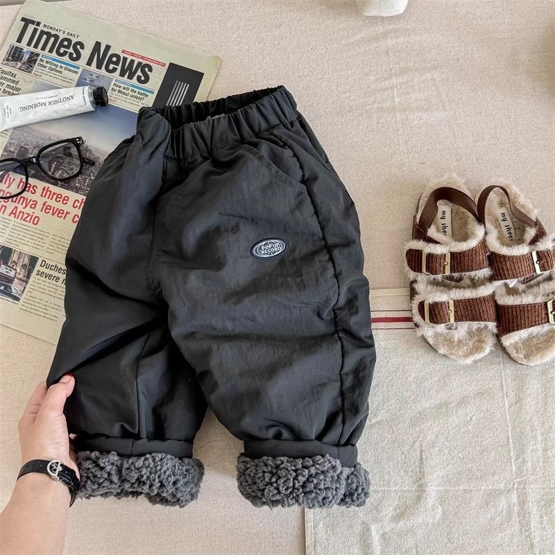 กางเกงกันหนาวสำหรับเด็ก ออกแบบใหม่ มาพร้อมซับในขนแกะหนามาก สวมใส่สบาย เหมาะกับอากาศหนาวทั้งชายและหญิง - รูปที่ 6