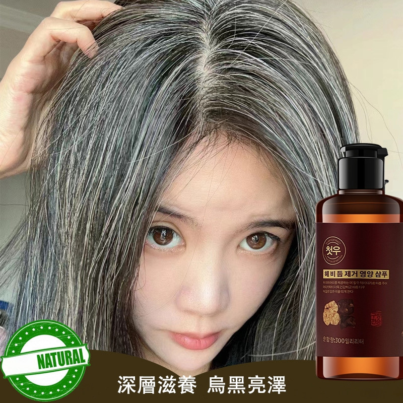 New Product#Korean Shampoo Polygonum Multiflorum Black Hair Shampoo Hair Care Black Hair Nourishing 