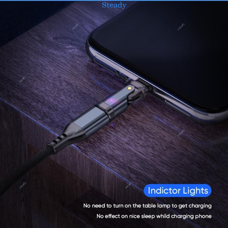 สเตดี้180°Rotation USB C อะแดปเตอร์ชาร์จ 240W Power Delivery 5AFast CHARGING 480Mbps Transfer สําหรั