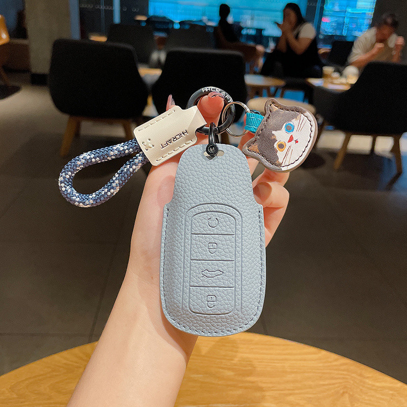 ที่ใส่กุญแจรีโมทรถยนต์ CHERY JAECOO 7 JAECOO J7 J8 J5 7 พวงกุญแจรถ. กระเป๋าใส่กุญแจรถ