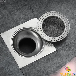 Yumory ที่กรองเศษอาหาร สะดืออ่าง ตะแกรงกรองเส้นผม วงกลม ตาข่ายกรองท่อระบายน้ำ floor drain