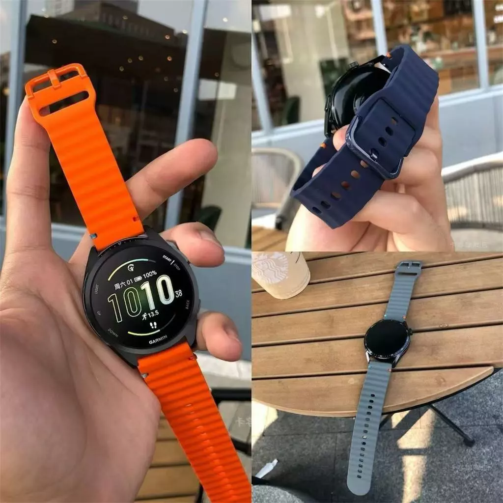 สายนาฬิกาGarmin245/165/55/158/570 42mm active5 active6 vivoactive3 venu venu2plus venu sq2 vivomove3