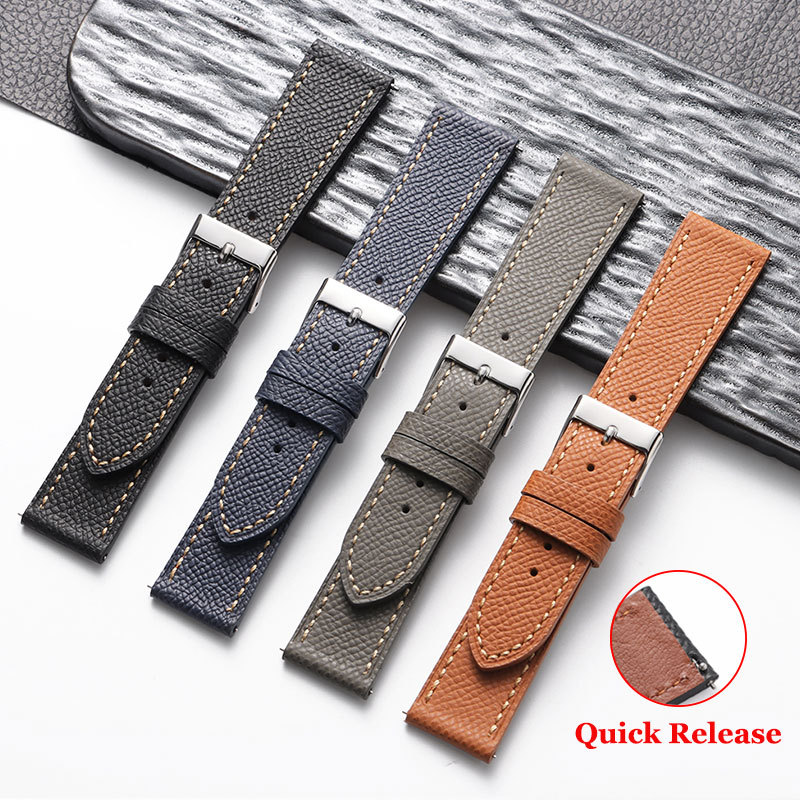 รูปแบบปาล์มย้อนยุคสายนาฬิกาหนังแท้ชั้นบนหนังวัวสายนาฬิกา18มิลลิเมตร19มิลลิเมตร20มิลลิเมตร22มิลลิเมตรด่วนที่วางจําหน่ายสร้อยข้อมือ หนังวัว สายนาฬิกาผู้หญิงผู้ชายกีฬาข้อ