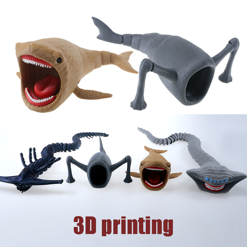Cuero Sea Monster Bloop 3D การพิมพ์ Action Figure ของเล่น Ghost Leviathan Sea Eater El Gran Maja Movable Joint รุ่น