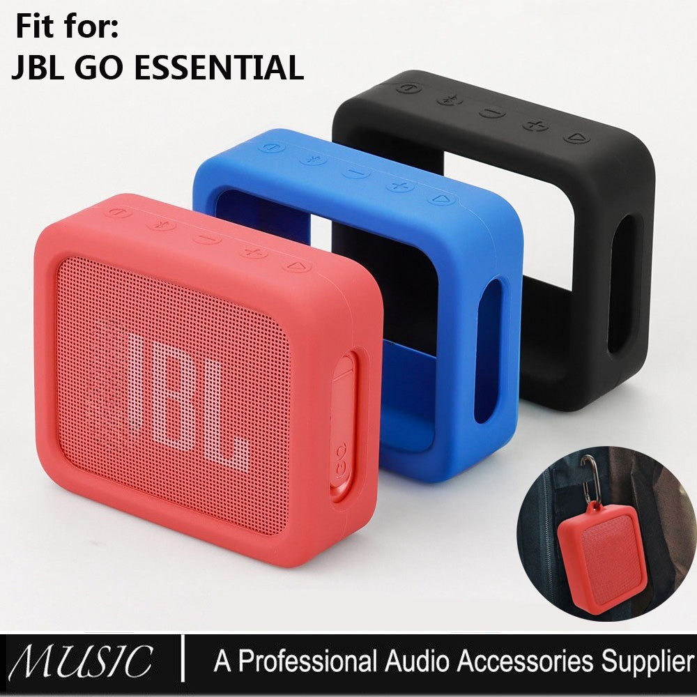 เคสสําหรับลําโพงบลูทูธ JBL GO ESSENTIAL 1/2, กระเป๋าเดินทางซิลิโคนป้องกัน Stand Up กระเป๋าถือสําหรับ