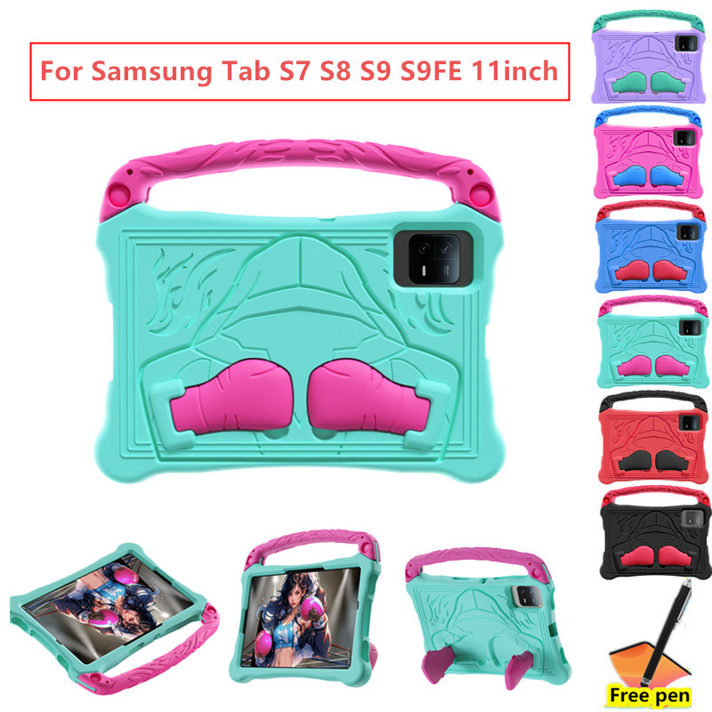 กรณีสําหรับ Samsung Tab S9 FE 11 นิ้ว 2023 x510 WiFi x516B S9 X710 11 นิ้ว S8 X700 S7 T870 เด็ก EVA 