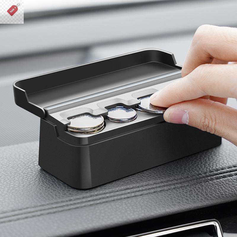 ALIK ผู้ถือเหรียญสําหรับรถยนต์เปลี่ยน Organizer Universal เก็บเหรียญเงินกล่องเงินสดรถบรรทุกอุปกรณ์เส