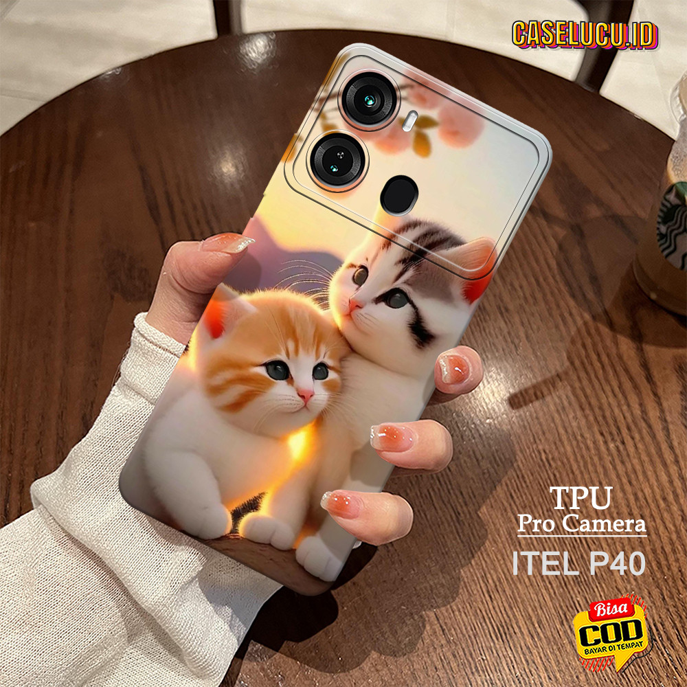 เคสโทรศัพท์ HP ล่าสุด Itel P40 - เคสโทรศัพท์แฟชั่น Cat - เคสโทรศัพท์ Itel P40 - เคสโทรศัพท์ Itel P40