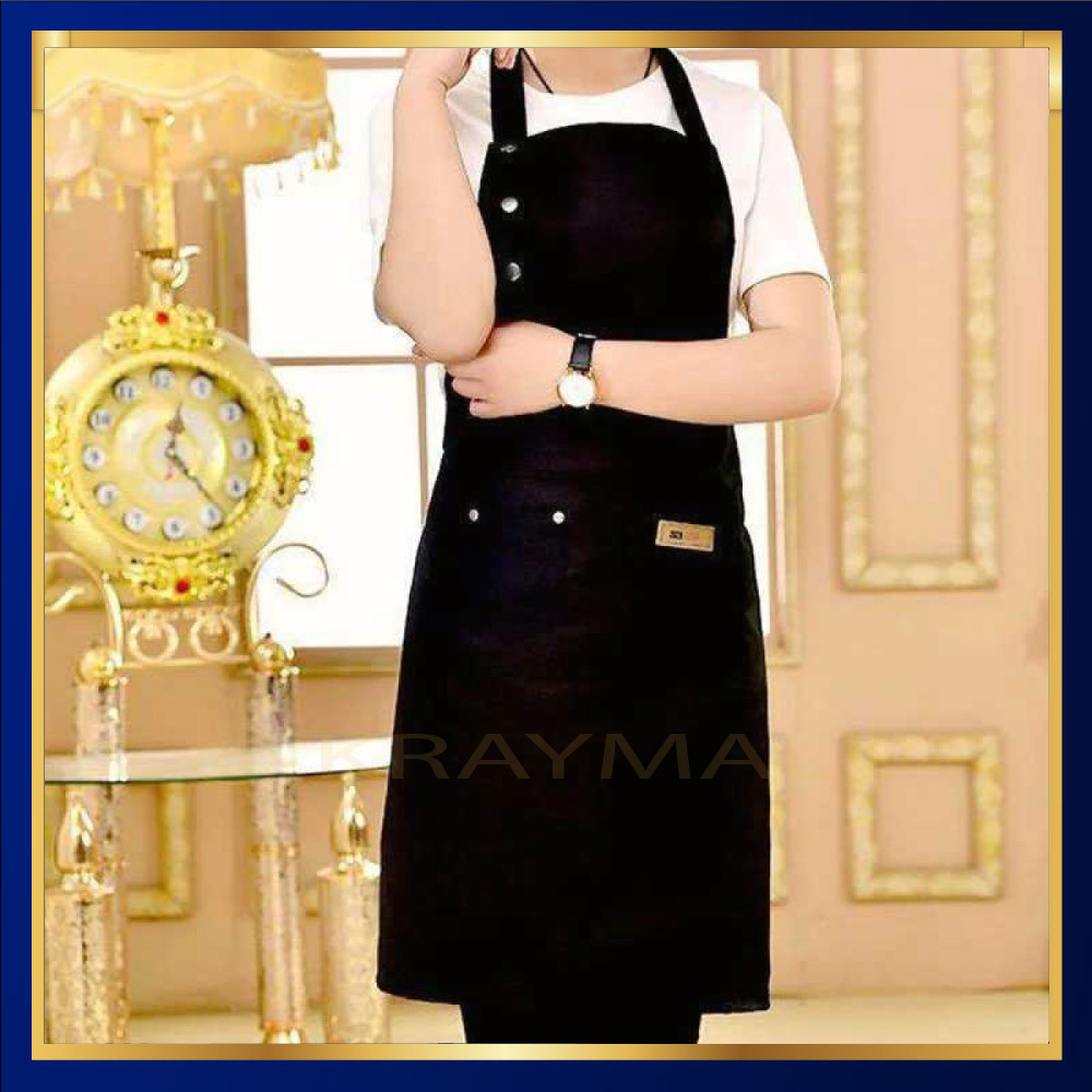 ผ้ากันเปื้อนครัวผ้าใบสําหรับผู้ชายและผู้หญิง -DP890