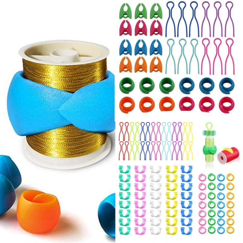 Cozy Anti Slip Spool Clip Set ด้ายพลาสติก Spool Organiser Clamps สําหรับเย็บผ้า