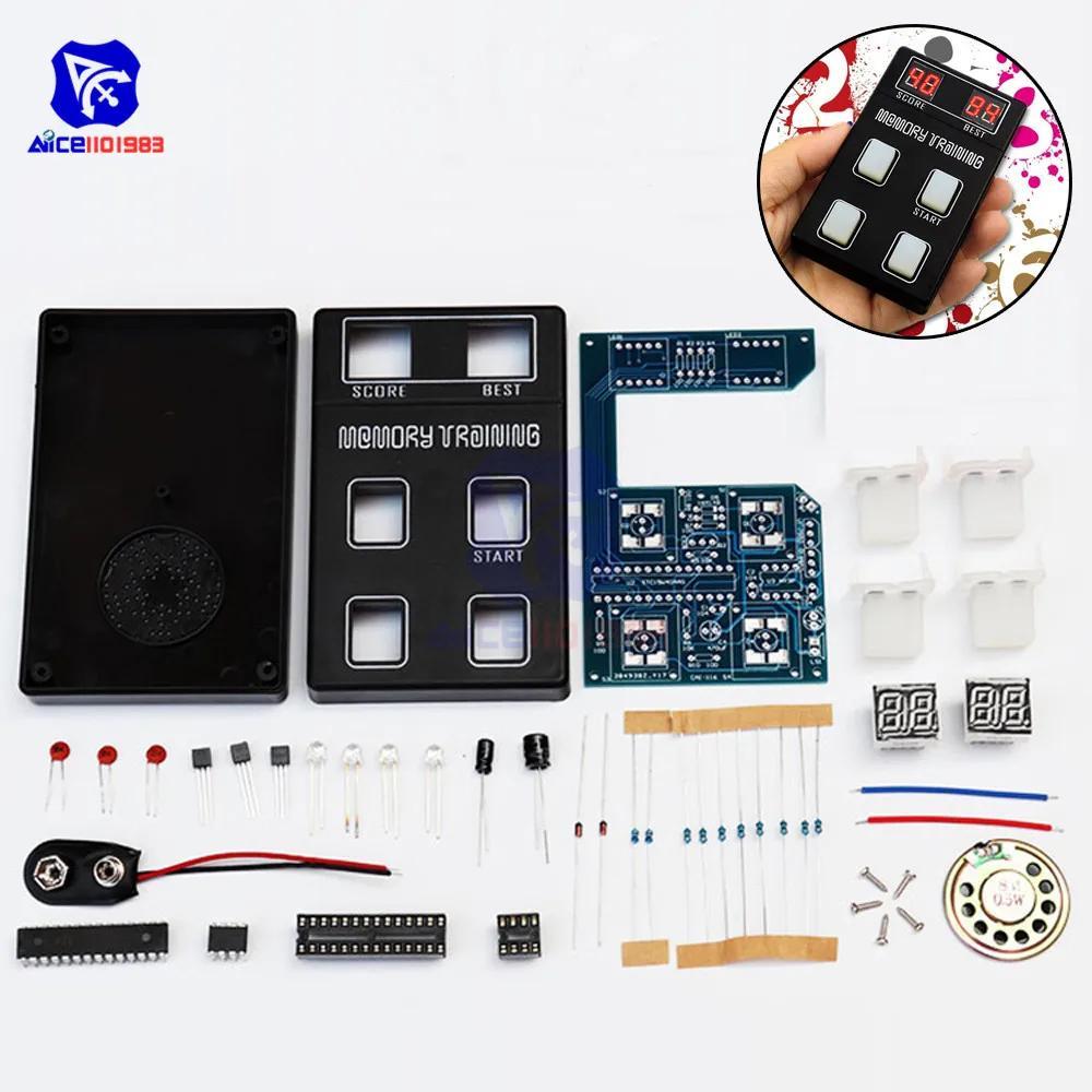 Diymore Solderless Memory Game Machine DIY Kit LED Eletrionic Traning Game Learning Kit DC 9V