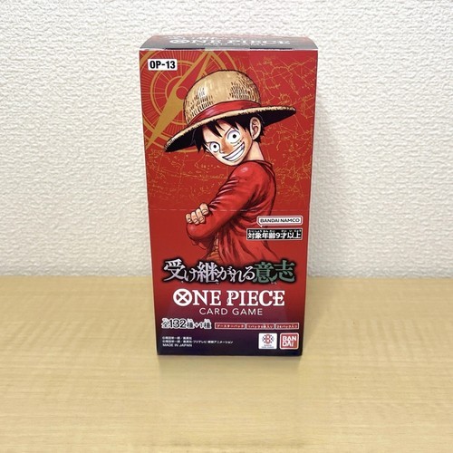 ในสต็อก One Piece TCG OP-13 Carrying on His Will Booster Box Japanese Sealed