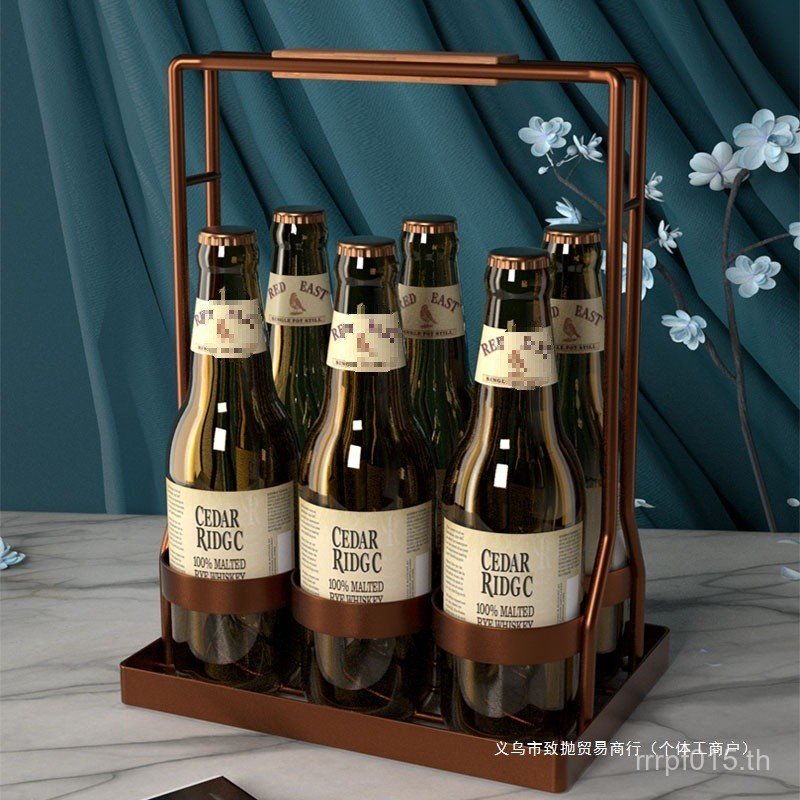 WKMV Wine Handle Bottle Handle Rack Beer 6-Pack Bar Beer Basket Wine Rack Basket KTV Hotel WKMV