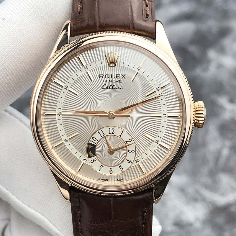 Two Seasons Rolex Function Mechanical Automatic Watch Rolex Cellini 50525ROLEX 39mm Mens Watch