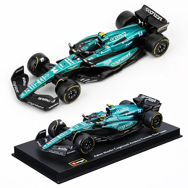 Bburago 1:43 Aston 2025 Martin Amr23 F1 สูตรรถ Die Cast ยานพาหนะสะสม Racing ของเล่น