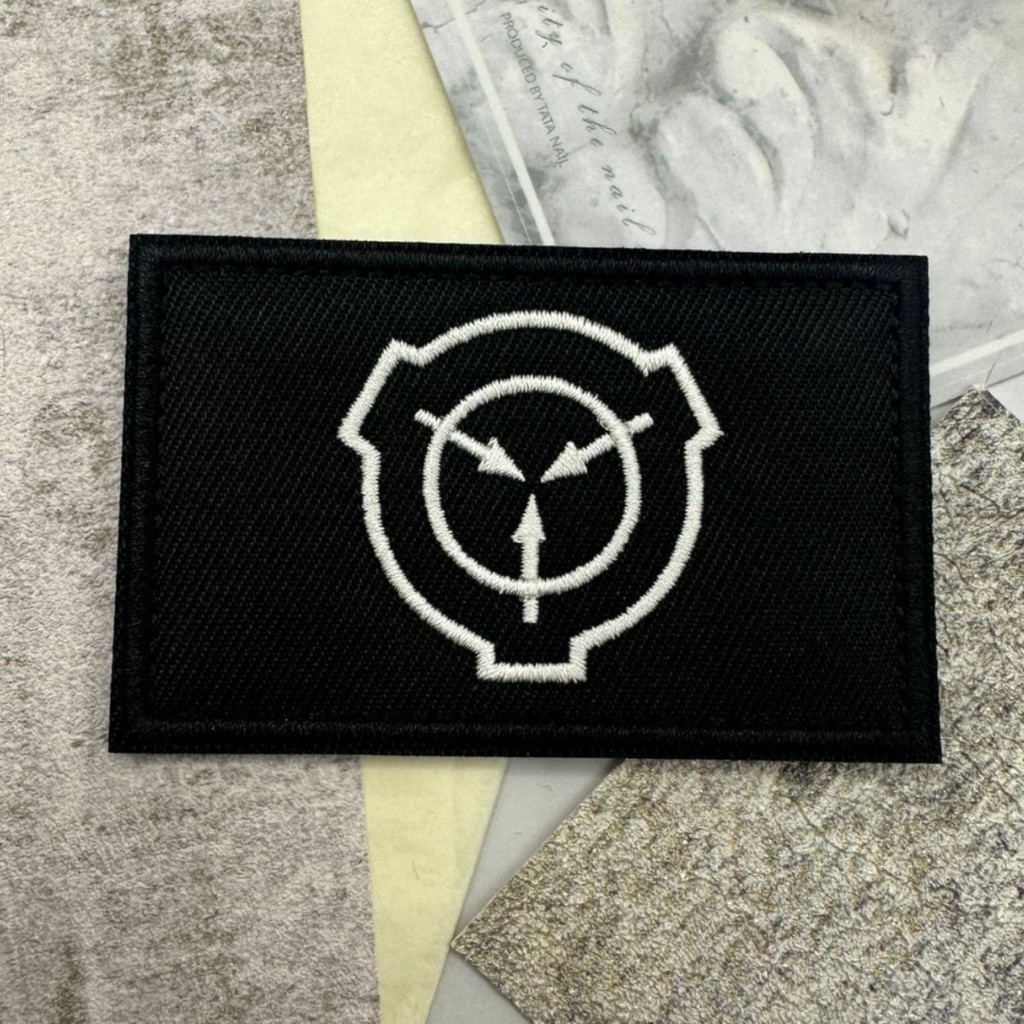 SCP Foundation Logo_patch ปะติดผ้าแบบติดเองได้พร้อมแผ่นVelcroRKMW