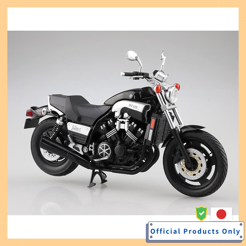 AOSHIMA Skynet 1/12 Finished Model Bike Yamaha Vmax Black 2
