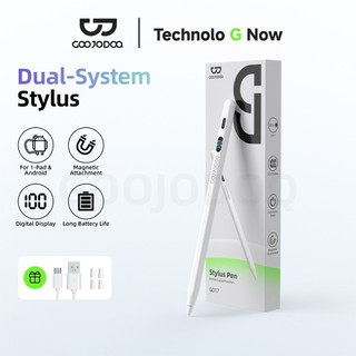 GOOJODOQ GD17 2-in-1 Stylus Suitable for IPad and Android Systems Clear Digital Display Magnetic Suction