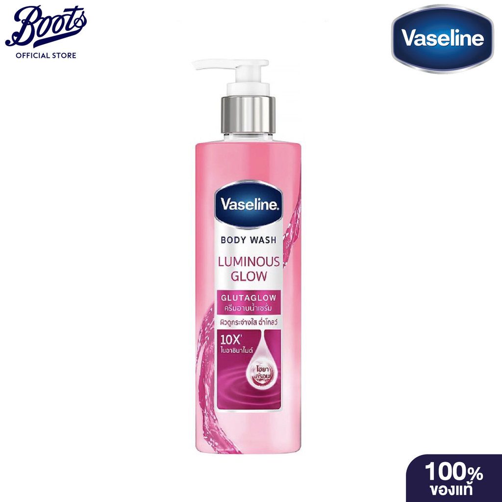Vaseline Liquid Luminous Glow Body Wash Pump 425 mL  วาสลีน สบู่เหลว อาบน้ำ