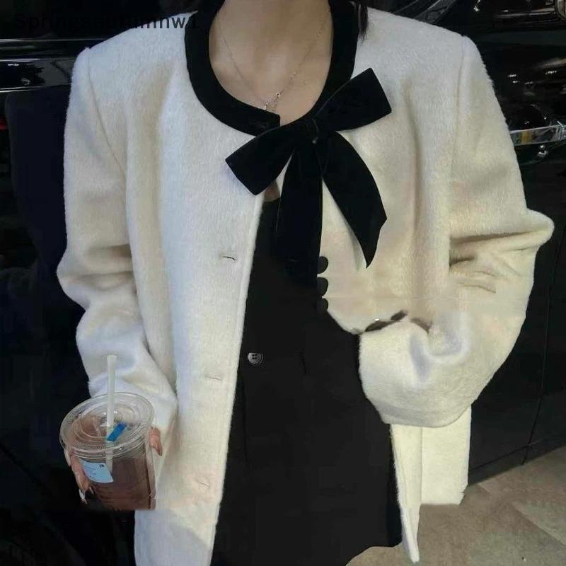 SPR กํามะหยี่สีดําโบว์เข็มกลัดเสื้อเสื้อกันหนาวตกแต่งฤดูใบไม้ร่วงฤดูหนาวอุปกรณ์เสริมแฟชั่นผู้หญิงอุป