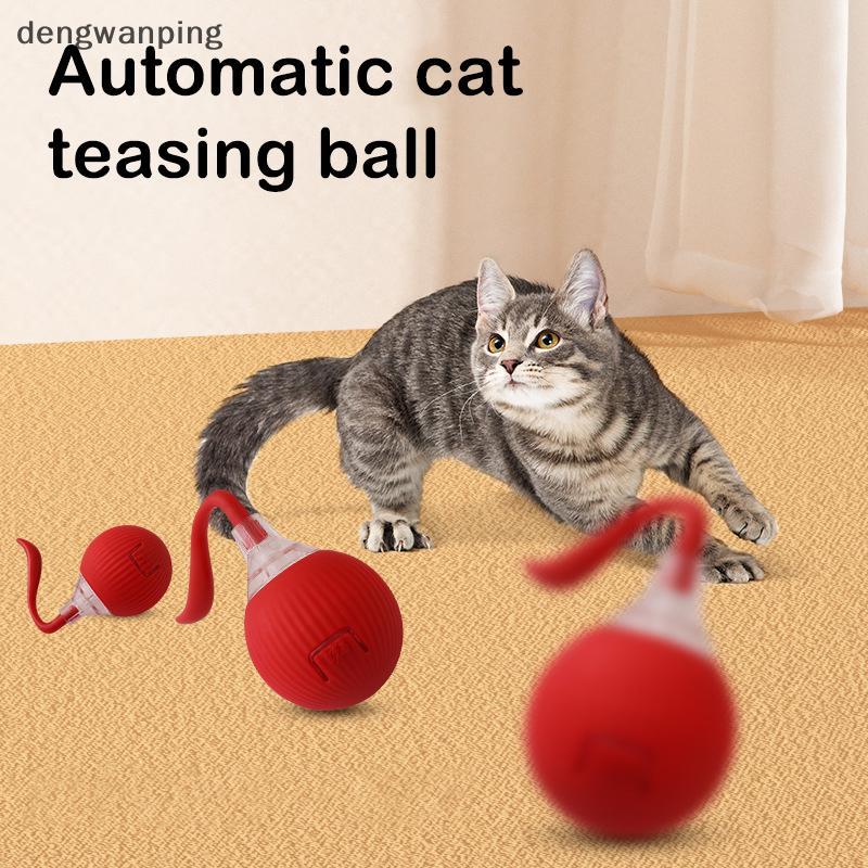 [Dew] Interactive ของเล่นแมว Ball Auto Electric Rolling Ball ของเล่นแมวสัตว์เลี้ยงสมาร์ทอัตโนมัติ Teaser สมาร์ทไฟฟ้าโหมดปรับได้ของเล่นแมว [TH]