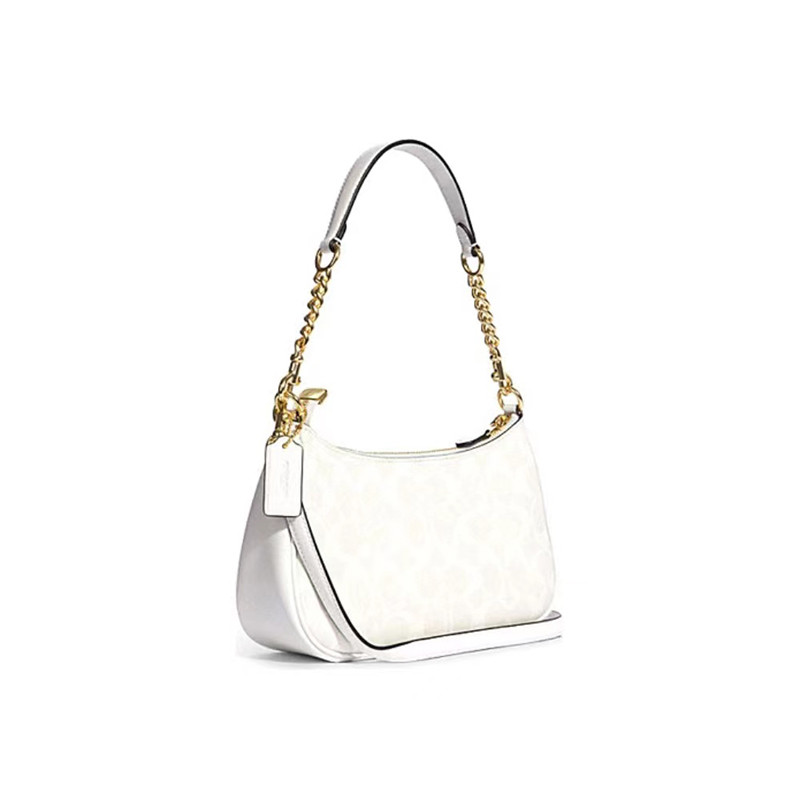 Coach Teri25 Chain Retro กระเป๋าสะพายข้างและถือ พิมพ์ลาย CA548