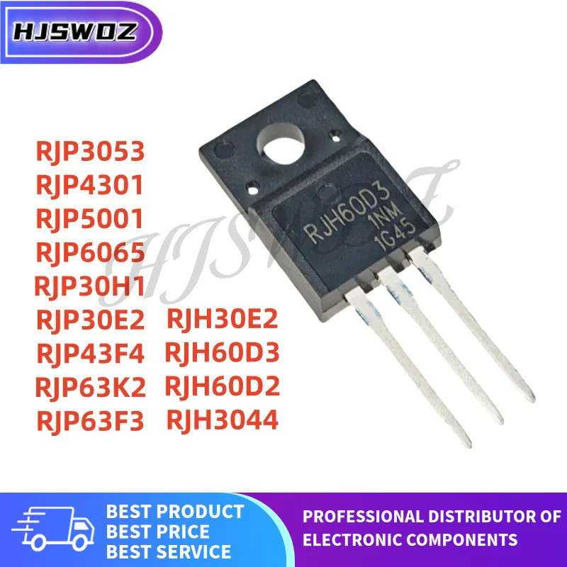 5PCS RJP3053 RJP30E2 RJP43F4 RJP63K2 RJH60D3 RJH60D2 RJH3044 RJP5001 RJP6065 RJP30E2 RJ3F1P3H