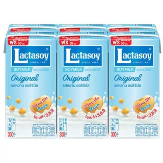 แลคตาซอยนมถั่วเหลืองยูเอชทีรสหวาน 300มล. แพค 6 Lactasoy UHT Sweet 300ml. Pack 6 [หมายเลขบาร์โค้ด 8850267117421 ]