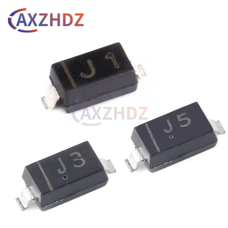 100PCS MMSZ5246B J1 16V MMSZ5248B J3 18V MMSZ5250B J5 20V T1G 350mW 0.35W SOD-123 SMD Zener ไดโอดชิป