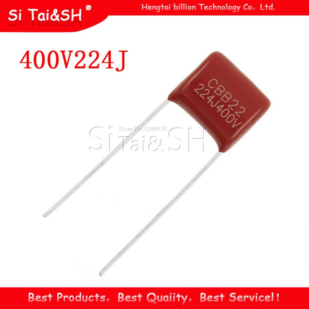 20PCS 400V224J 400V 0.22UF 220NF 400V 224J 224 CBB P10 ตัวเก็บประจุฟิล์มโพรพิลีน