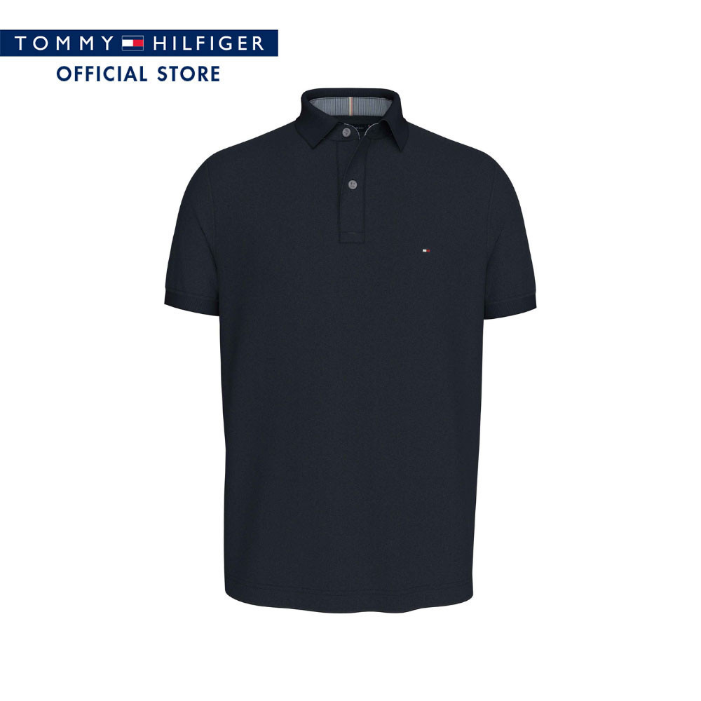 Tommy Hilfiger เสื้อโปโลผู้ชาย รุ่น MW0MW26881 DW5 - สีกรมท่า