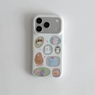 แท็กสัตว์ขนาดเล็ก IPhone17PROMAX เคสโทรศัพท์ 16/15/14/13promax ฝาครอบป้องกันซิลิโคน