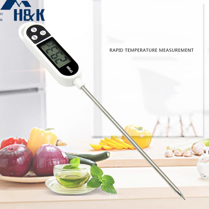[H&K] เครื่องวัดอุณหภูมิอาหาร TP300 เครื่องวัดอุณหภูมิในครัวแบบดิจิตอลเครื่องทดสอบอุณหภูมิเนื้ออ่านท
