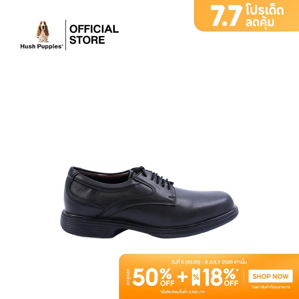 Hush Puppies รองเท้าผู้ชาย รุ่น  HP 4HSFB4346A - สีดำ (รองเท้าแตะรัดส้นหนังแท้แบบสวม)