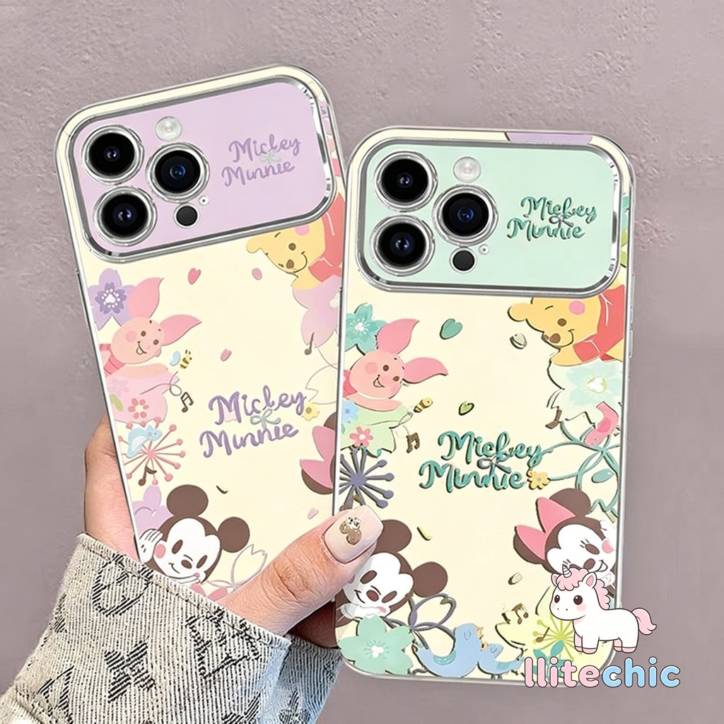 เคสโทรศัพท์ลายวินนี่เดอะพูห์สุดน่ารัก ใช้ได้กับ iPhone 11/13/14/15 Pro/16/17 Pro/16ProMax,X/MAX/XR,7/8Plus ZT6DSC0479