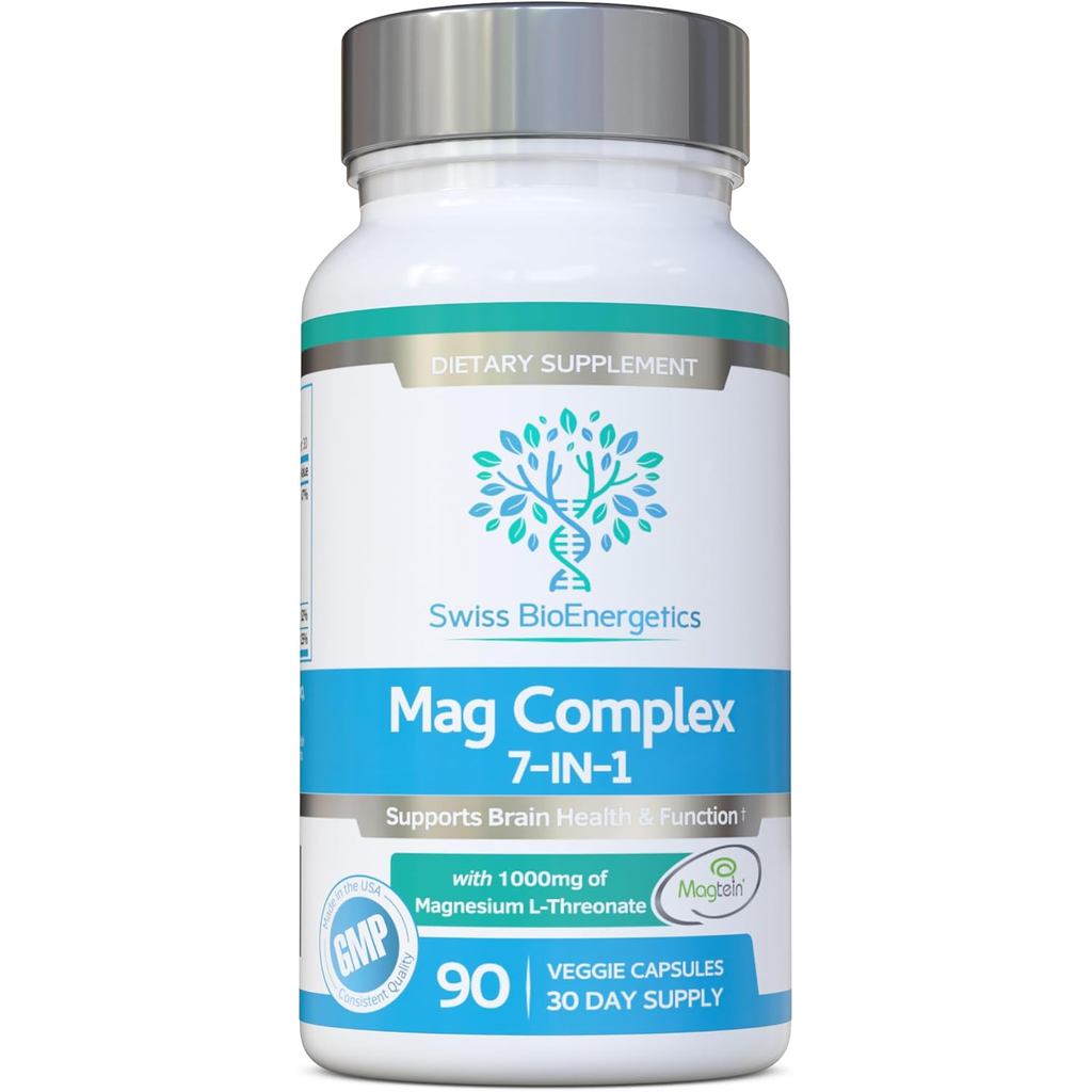 L-Threonate Magnesium Complex 7 in 1 บรรจุ 1000 มก. Magnesium Plus Magnesium As Diglycinate, Glucosa