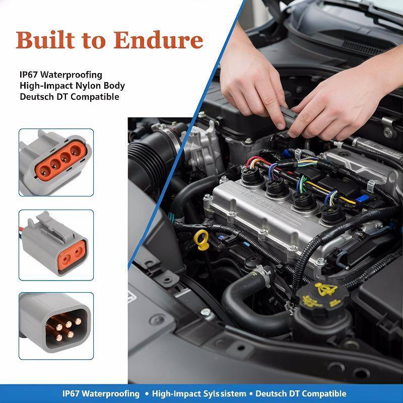 [JHA] DT04-12P DT06-12S Kit ขั้วต่อสายไฟกันน้ํา 2 3 4 6 8 12 Pin สําหรับยานยนต์ทางทะเลกลางแจ้งใช้ใหม