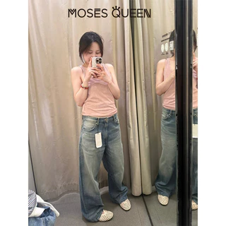 MOSESQUEEN ชุดชั้นในแบบผ้าฝ้ายพื้นฐาน ดอปามีน ไม่มีกระโปรง ใส่ได้ทุกฤดูร้อน ใช้ได้หลายวิธี ตัวชั้นในหลวม ไม่มีแขน #63884