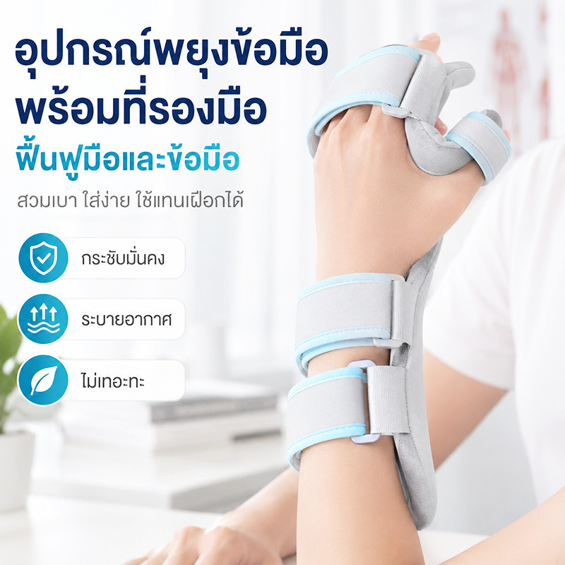 【Local Warehouse】Soft Hand Immobilizer Adjustable Wrist Orthosis for Stroke Fracture Recovery