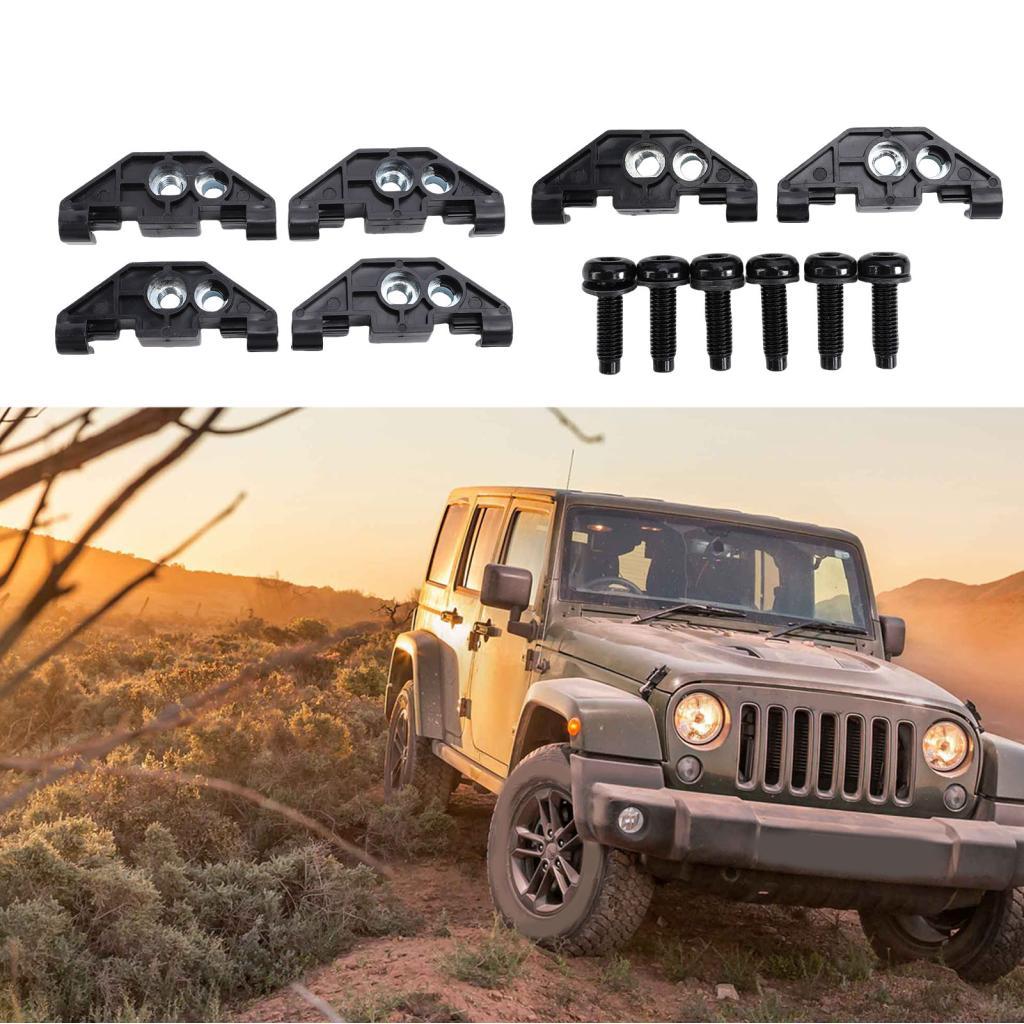 Uiuio Fabater Hard Top Hold Down Retainer Nut 6PCS หลังคาเหล็ก Hardtop ติดตั้งและชุดฮาร์ดแวร์สําหรับ