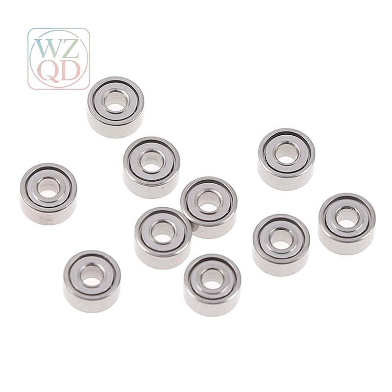 [WZQD] 10 ชิ้น 681XZZ 1.5x4x2 มิลลิเมตรเปิดแบริ่งขนาดเล็ก ball mini hand bearing spinner
