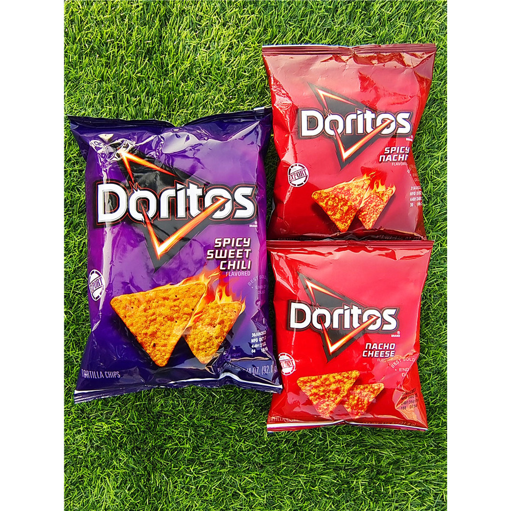 American DORITOS คอร์นเฟลกส์กรอบขยายอาหารนําเข้าขนม DORITOS TORILLA CHIPS