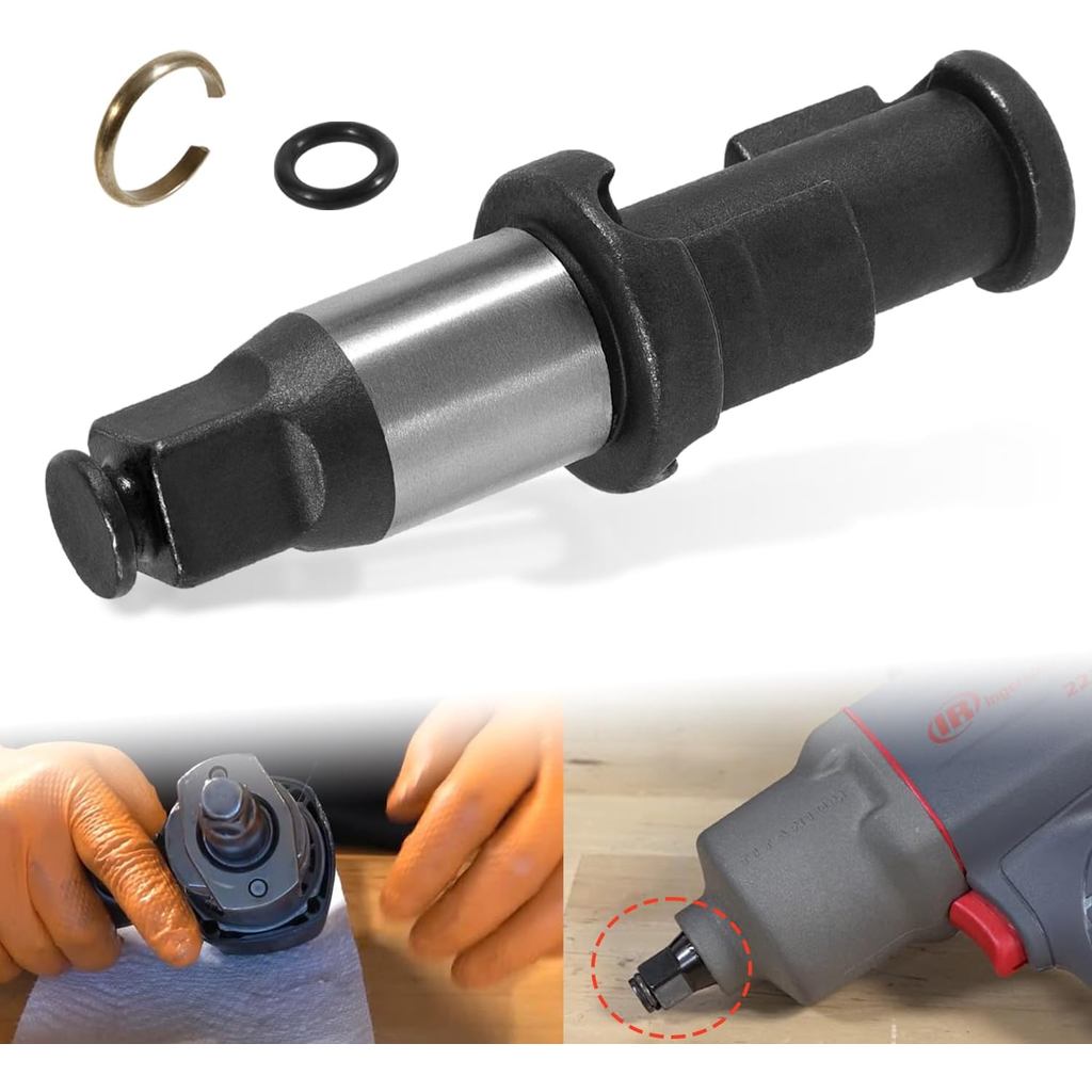 1/2 Air Impact Anvil พร้อมโอริงและคลิปรีเทนเนอร์สําหรับ Ingersoll Rand IR2235TiMax & IR2235QTiMax