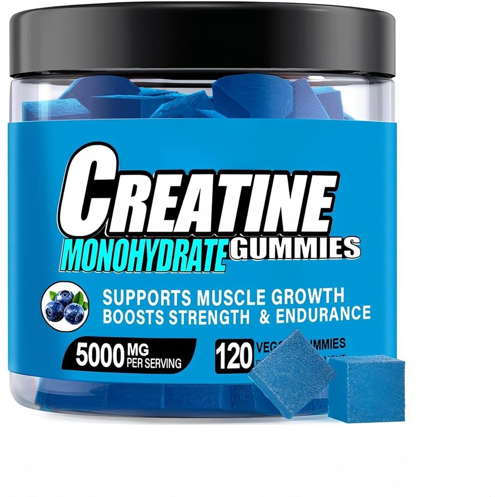 Creatine Monohydrate Gummies ปราศจากน้ําตาลสําหรับผู้ชายและผู้หญิง, 5000 มก. Creatine Monohydrate Pe