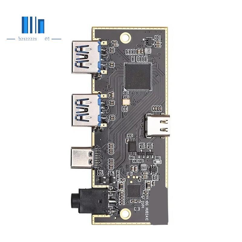 อะแดปเตอร์ IO ด้านหน้าของแชสซี USB 3.1 GEN2 Protocol 10Gbps Rate 2USB-A + Type-C + HD Audio Multi-Po