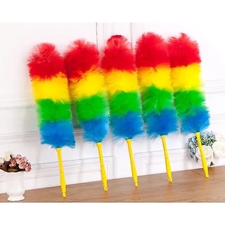 ไม้ปัดฝุ่น ไม้ขนไก่สีๆ ไม้ขนไก่เชือกฟาง สีรุ้ง ที่ปัดฝุ่น 61 cm