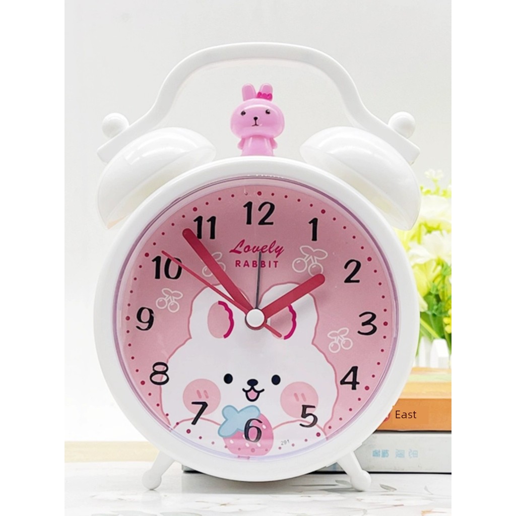 alarm clock นาฬิกาปลุก Bunny Pendulum Desktop Girl นาฬิกาปลุกตั้งโต๊ะโดยเฉพาะ